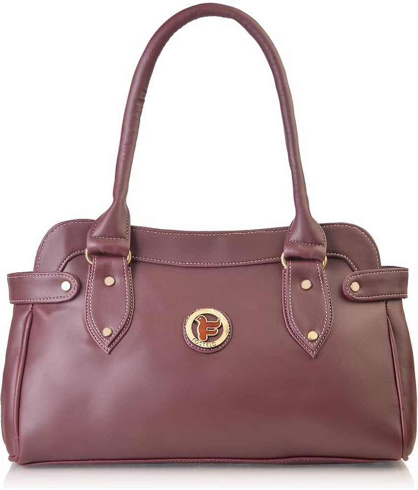 Fostelo Maroon P.U. Shoulder Bag