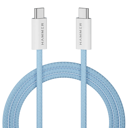 Hammer 65W Type C - Type C Fast Charging Tangle Free Wire Hammer 65W Type C - Type C Fast Charging Tangle Free Wire
