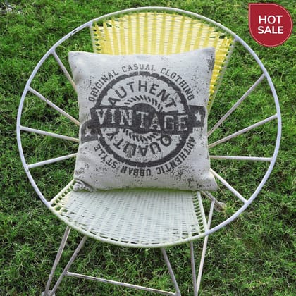 16" Designer Cushion Cover- Vintage-sale-16 x 16 inches