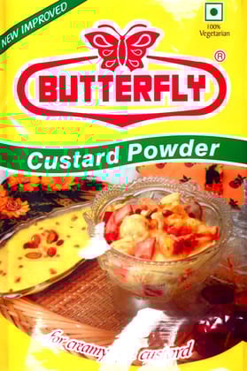 Butterfly Custard  Powder 500g (Weight - 500g) by Butterfly Dessert Mixes and Bakery Needs.