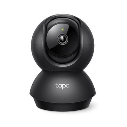 TP-Link Tapo C201 2MP 1080p Full HD Pan/Tilt Home Security Wi-Fi Smart Camera, Alexa Enabled, 2-Way Audio,  Night Vision, Motion Detection, Sound and Light Alarm- Black