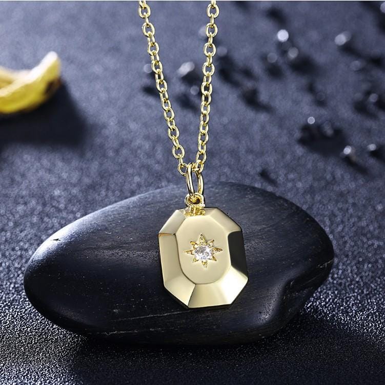 Swarovski Crystal Stargaze Necklace in 18K Gold Plated