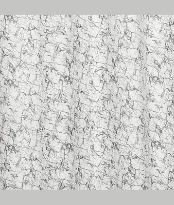 Kraftiq Homes Abstract Room Darkening Eyelet Curtain 9 ft ( Pack of 1 ) - White