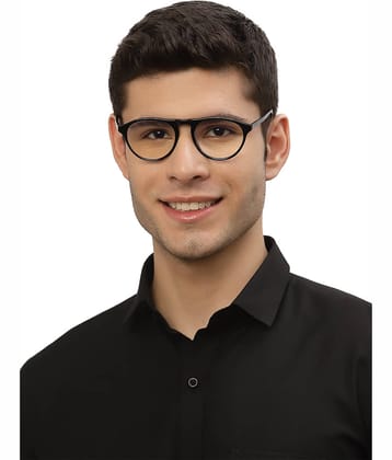 YourSpex - Black Pilot Eyeglass Frame ( Pack of 1 )