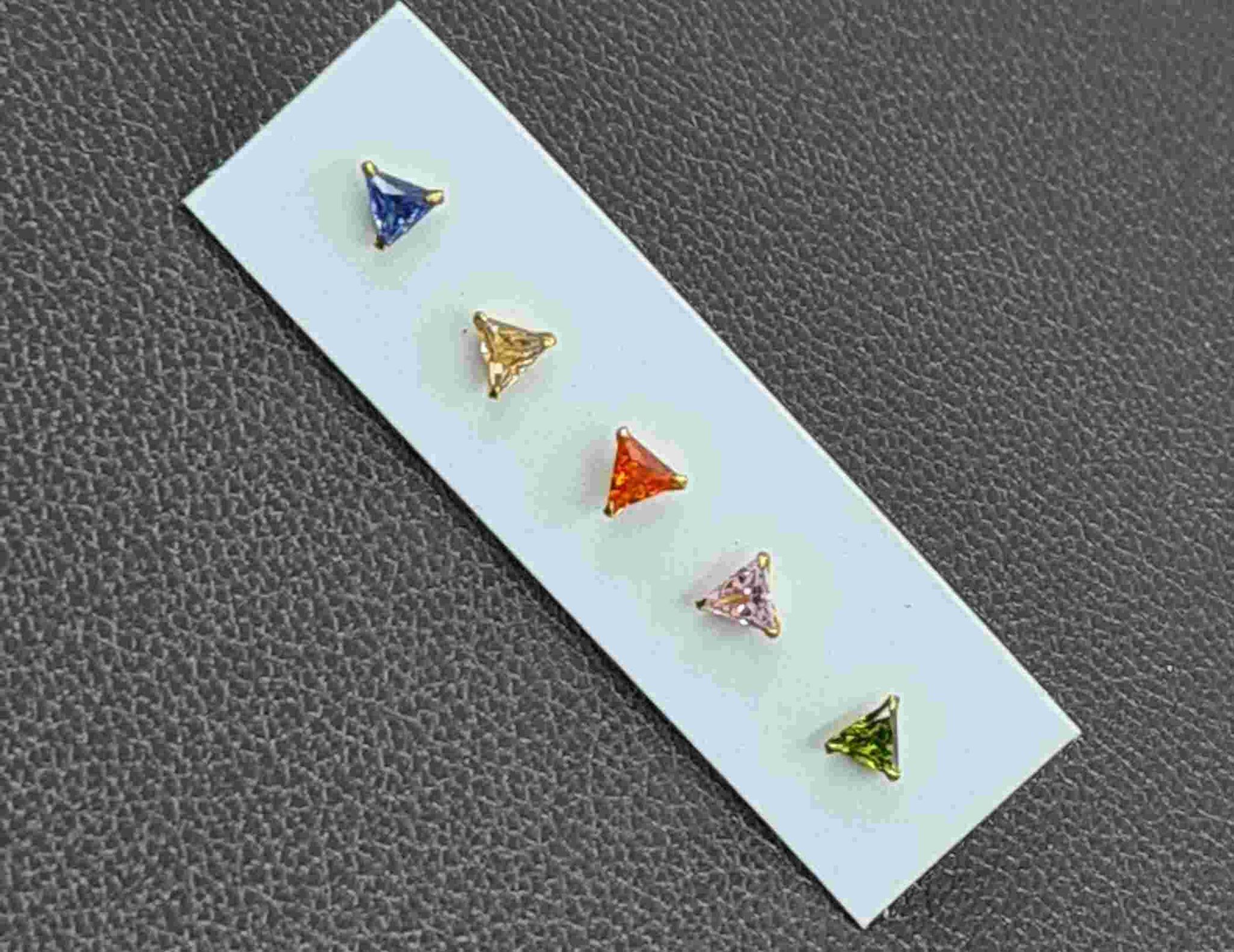 Stylish Tikona Nose Pins - Set of 5 for Mix & Match