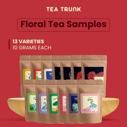 Floral Tea Samples-13 X 10gms Loose Tea Packs
