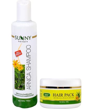 SUNNY HERBALS Hair Pack 100 gm & Arnica Shampoo 150 mL