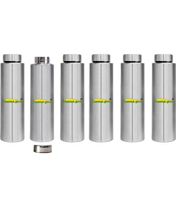 HomePro - Stainless Steel Bottle 100% leak proof Pack of 6 for Home | Gym | Fridge | School | Office | Trekking & Hiking Bottle