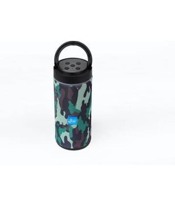 jhn JHN-124 10 W Bluetooth Speaker Bluetooth v5.0 with USB,SD card Slot Playback Time 8 hrs Black-Green