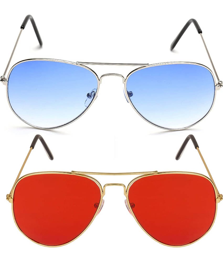 Kanny Devis - Gold Pilot Sunglasses ( Pack of 2 )