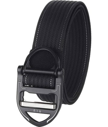 Zacharias - Black Nylon Men's Casual Belt ( Pack of 1 )