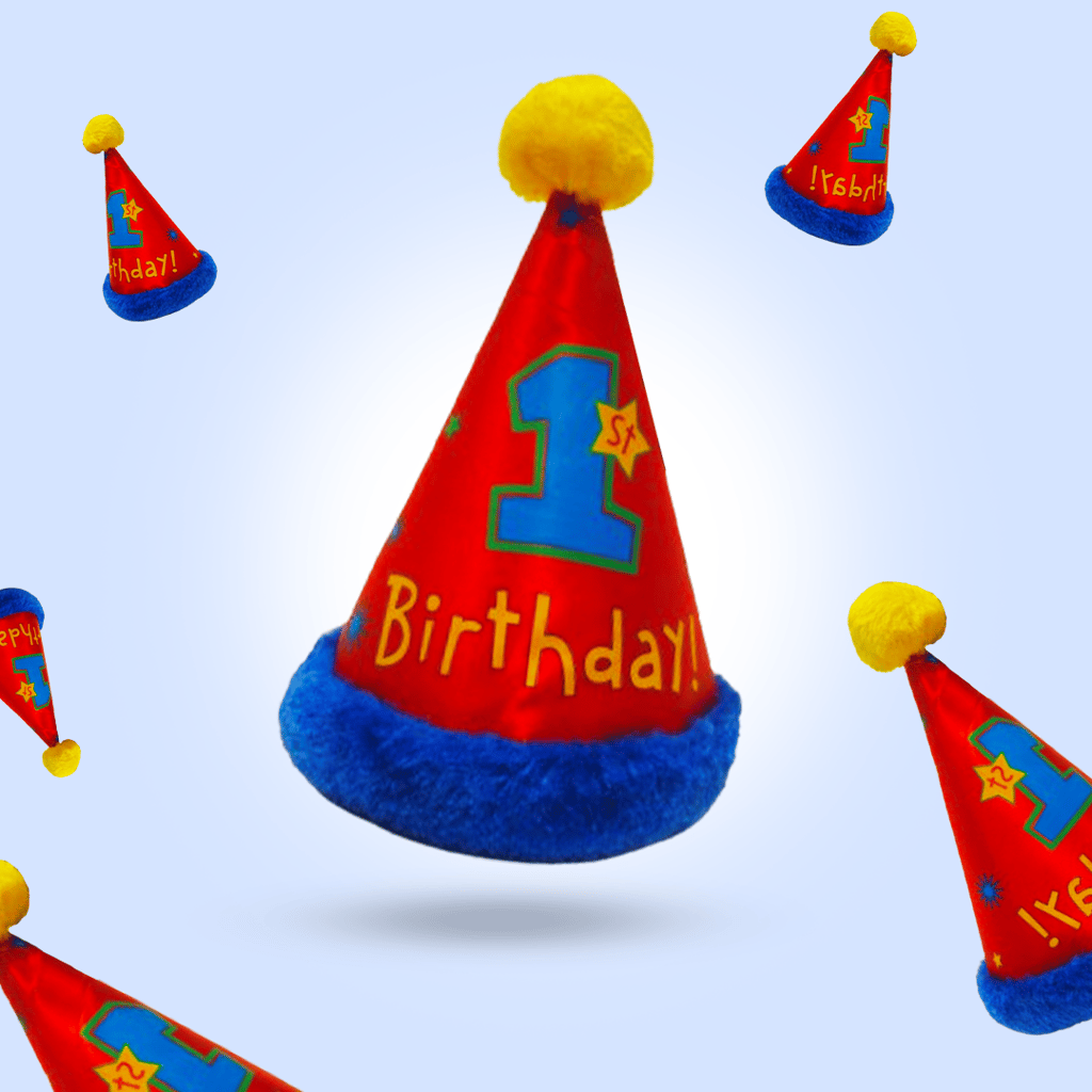 1st B'day Boy Faux Hat