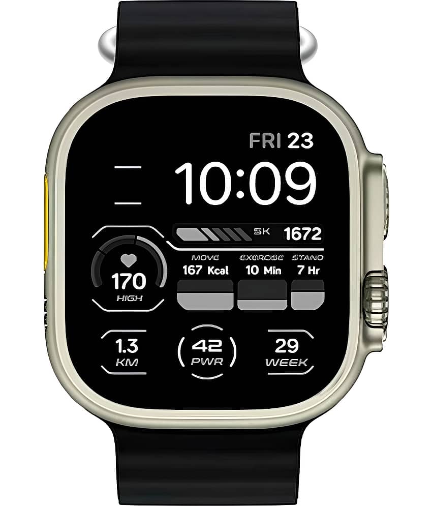 COREGENIX Series Ultra Max with Touch Control Black Smart Watch