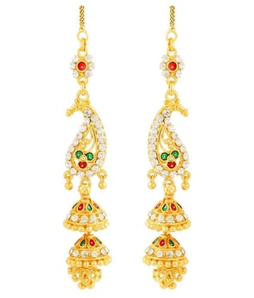 Vighnaharta Traditional wear Gold Plated alloy Kanchain Earring for Women and Girls ( Pack of 1 pair Kanchain Earring) - Golden