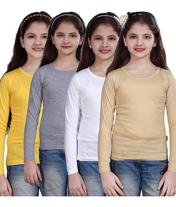 Sini Mini Pack of 4 Girls 100% Cotton Combos ( Blue )