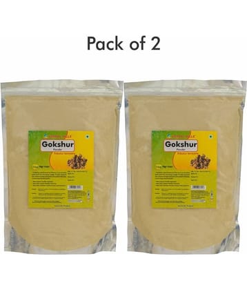 Herbal Hills Gokshur Powder 1 Kg Pack of 2