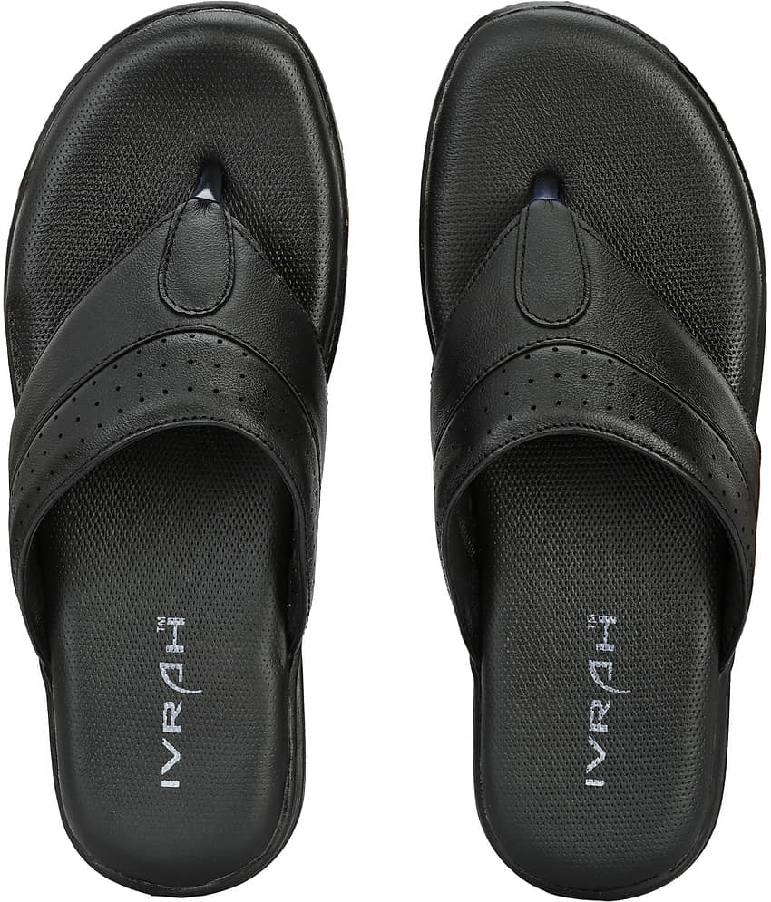 IVRAH - Black Men's Thong Flip Flop