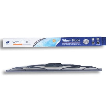 VARROC Wiper Blade 9 mm U Hook 432 mm 17 in | Smooth & Silent Cleaning | Works in All Weathers | Anti-Corrosion Frame | Size 17-Inch