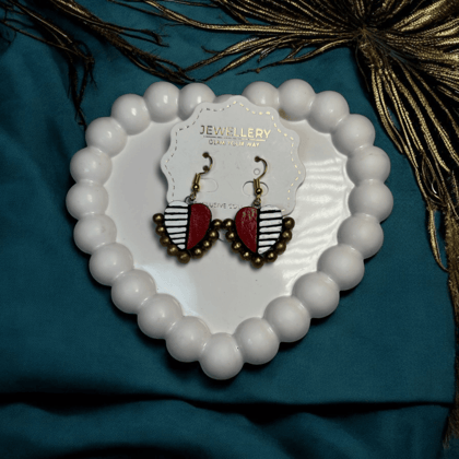 Tribal Heart Earrings