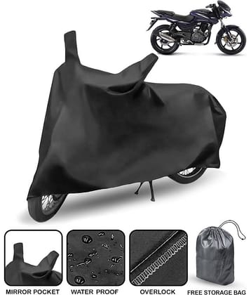 AutoRetail Bike Body Cover for Bajaj Pulsar 180 ( Pack of 1 ) , Black