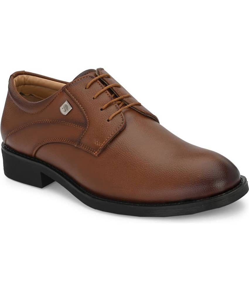 Leeport - Tan Men's Derby Formal Shoes