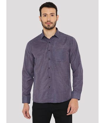 Maharaja - Blue Cotton Blend Slim Fit Men's Formal Shirt ( Pack of 1 )