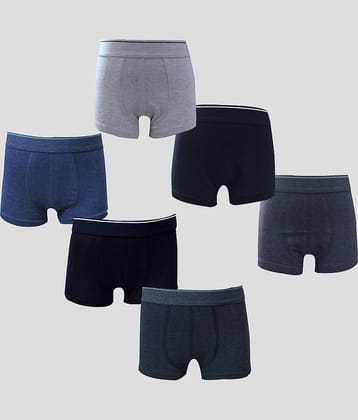 Ariel Pack of 6 Boys Cotton Trunks ( Multicolor )