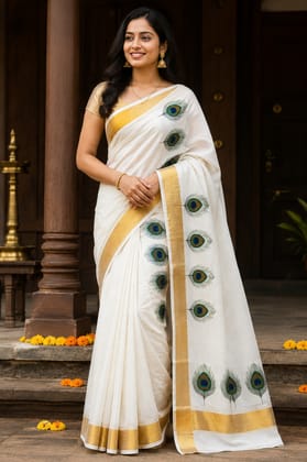 5 INCH PEELI PRINTED SETMUNDU