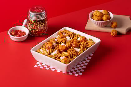 Spicy Schezwan Pasta Chicken