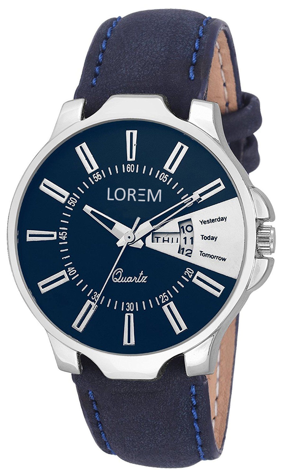 LOREM Blue Day Date Analog Watch for Men LR23-UF