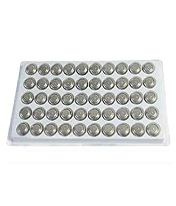 LR1130 AG10 389A 1.5v Alkaline Button Cell Batteries for Compatible Electronic Devices (Pack of 50 Batteries)