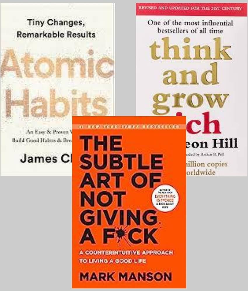 Atomic Habits + Think And Grow Rich + The Subtle Art