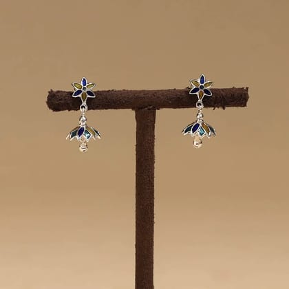 Multicolor - Handcrafted Paka Meenakari Earrings 116 Multicolor - Handcrafted Paka Meenakari Earrings 116