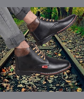 RYKO Black Men's Casual Boots