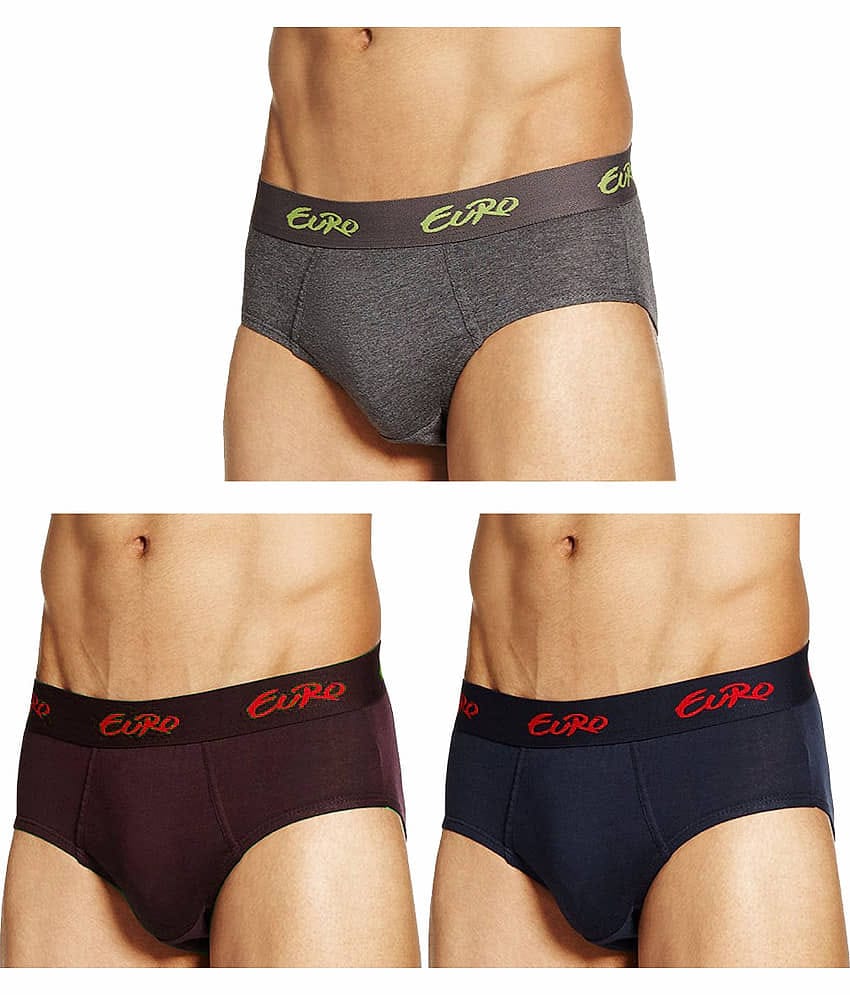 Euro Multi Brief Pack of 3