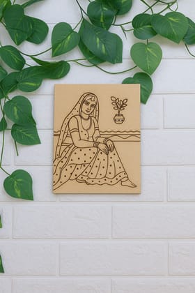 Dbeautify's DIY Traditional Woman with Tulsi Plant