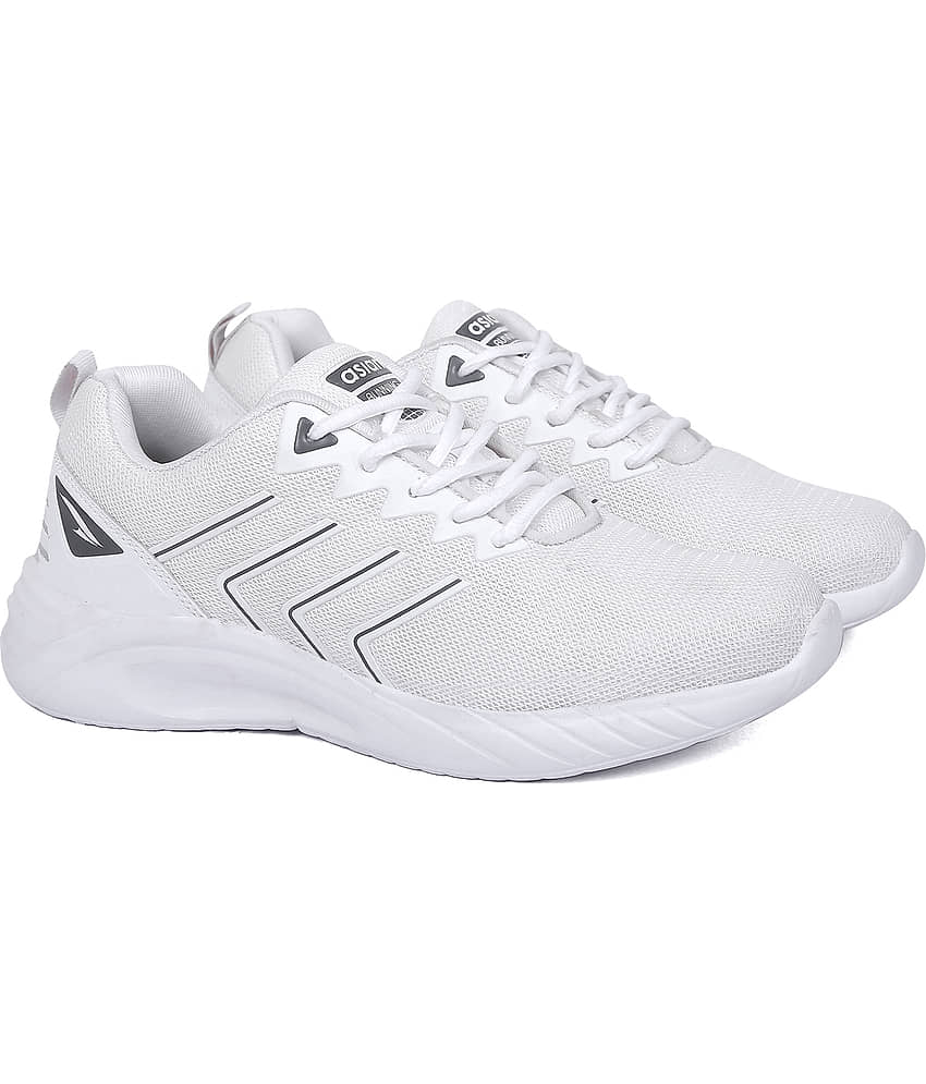 ASIAN - Battle-05 White Men's Sports Running Shoes