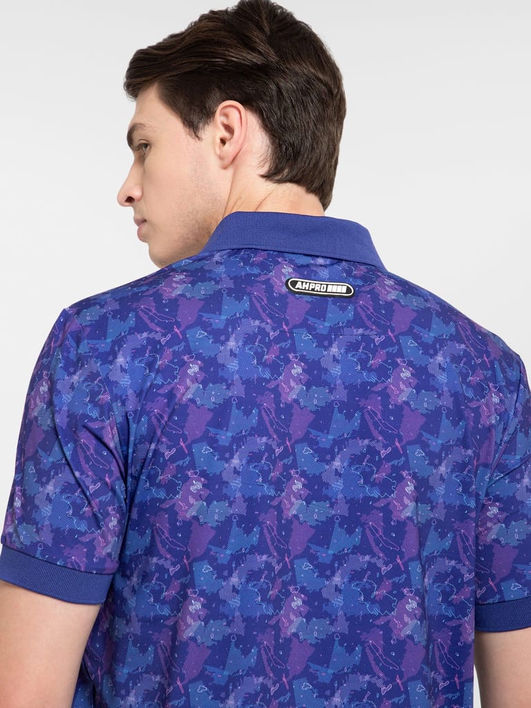 AH Ultra – Botanical Blue Camo Polo