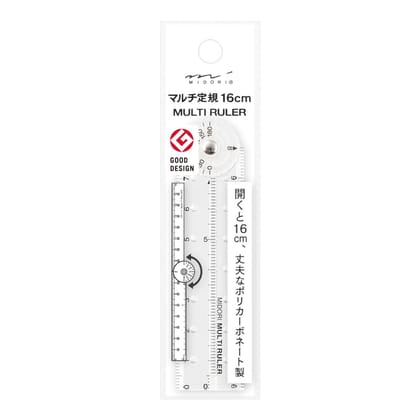 Midori Multi Ruler 16 cm - Clear