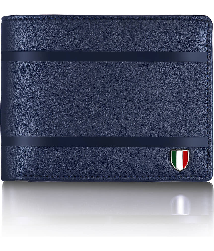 GIOVANNY - Blue Leather Men's Regular Wallet ( Pack of 1 )