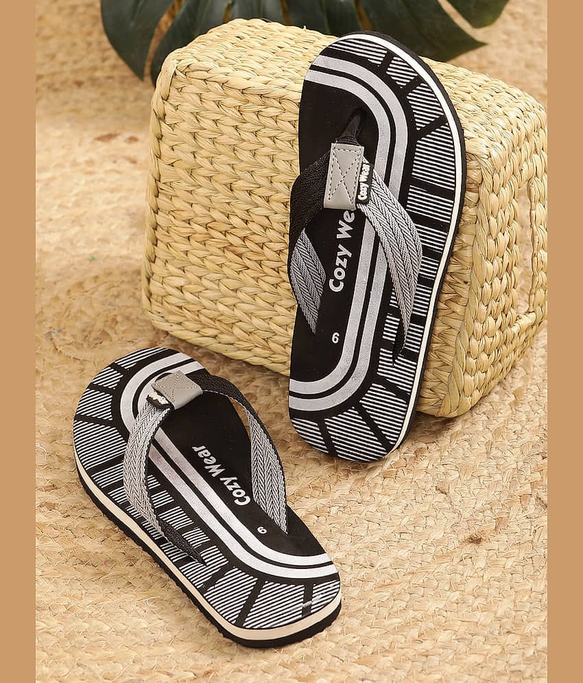 Cozy Wear - White Men's Thong Flip Flop
