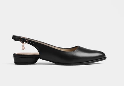RENICIA SLINGBACK IN BLACK-EU 36/UK 3
