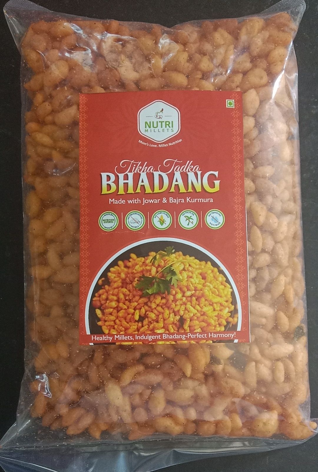 NUTRIMILLETS ROASTED BHADANG – JOWAR & BAJRA KURMURA MIX