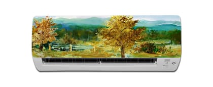 DreamKraft Abstract Design Colorful AC Sticker (Multicolor PVC Vinyl, 30cm X 91cm)