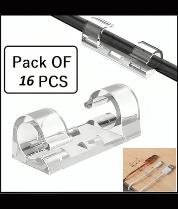 Cord Organizer Holder Light Clips for Desk 16pcs