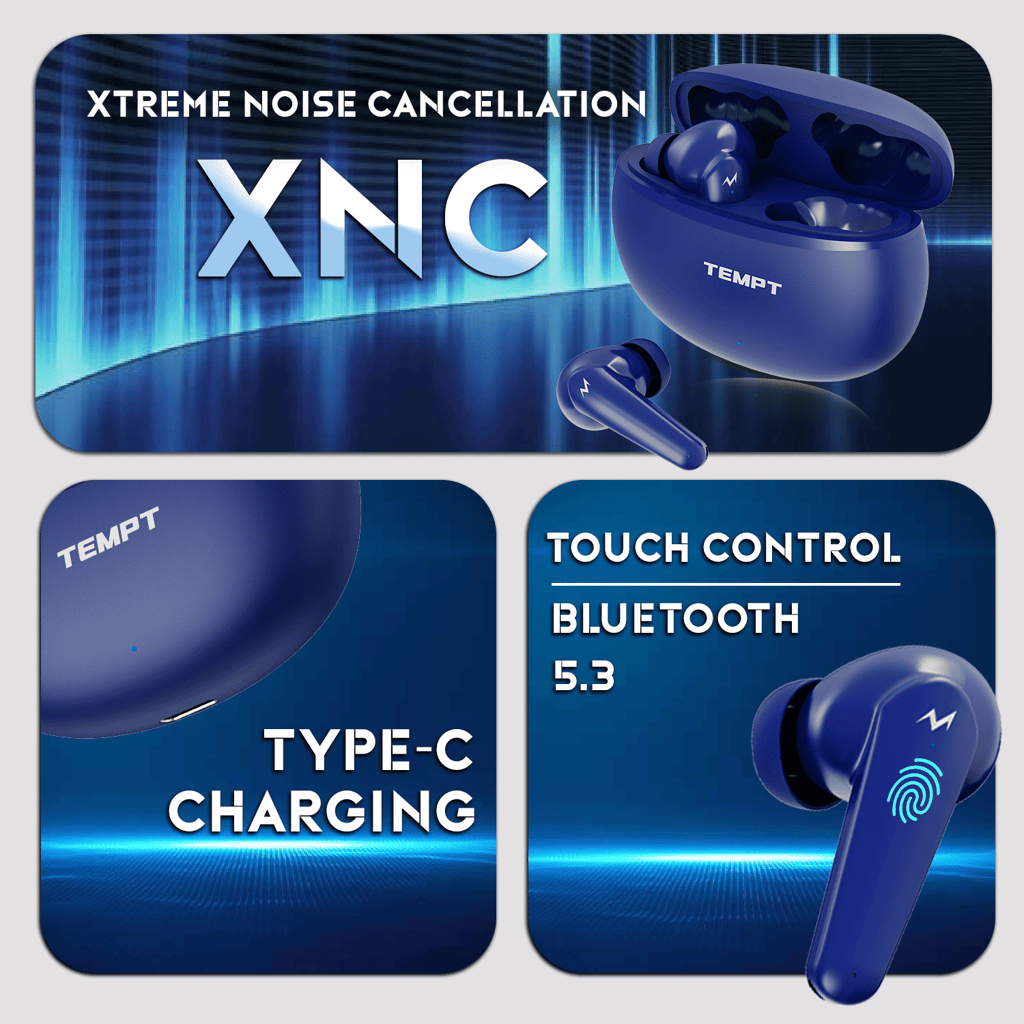 Glider X Earbuds - Blue Black