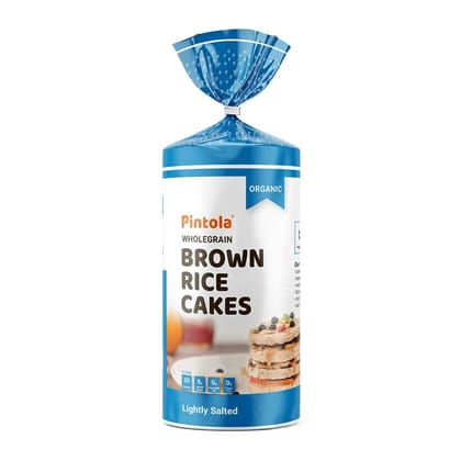 Pintola Wholegrain Brown Rice Cakes, 130 g, Lightly Salted