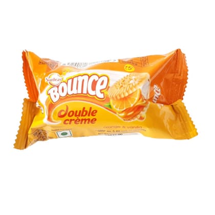 Sunfeast Bounce Double Cream Orange & Vanilla Biscuit, 36 gm