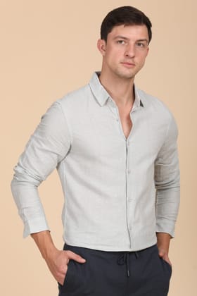 Silas - Cotton Printed Shirt - Mint-S-38 / MINT