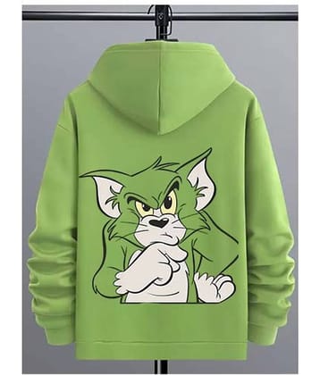 Glito Fleece Hooded Men's Sweatshirt - Green ( Pack of 1 )